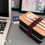 لانچ باکس کتابی دو طبقه کد 0091