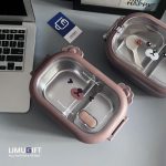 لانچ باکس خرسی دسته دار کد 0162 - Image 2