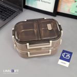 لانچ باکس داخل استیل دوطبقه کد 0211 - Image 3