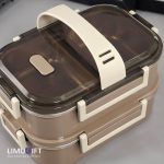 لانچ باکس داخل استیل دوطبقه کد 0211 - Image 8