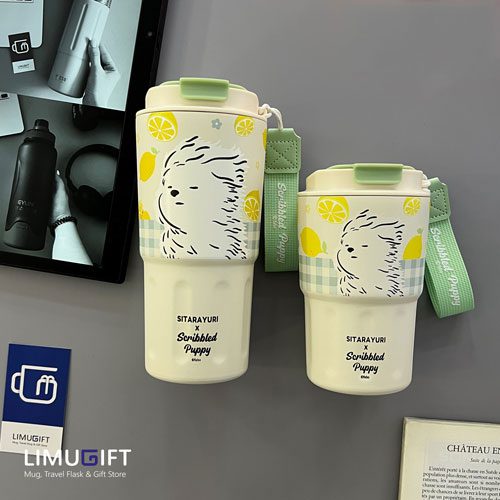 تراول ماگ طرح حیوانات سیتارا-سبز کوچک و بزرگ تراول ماگ طرح حیوانات سیتارا (Sitarayuri) کد 0215 - Image 1