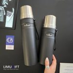 فلاسک استیل یونیک دکمه‌ای اورجینال و کمپینگی (Unique) - کد 0239