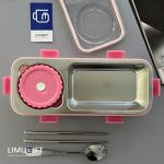 لانچ باکس داخل استیل 2 خانه برند Laxson کد 0237 - Image 4