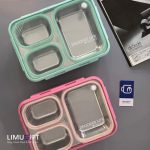 لانچ باکس واشردار داخل استیل سه خانه برند Laxson کد 0232 - Image 9