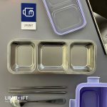 لانچ باکس داخل استیل مستطیلی 3 خانه برند Laxson کد 0236 - Image 5