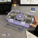 لانچ باکس داخل استیل مستطیلی برند Laxson کد 0231 - Image 3