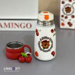 تراول ماگ درب لیوانی دیلر طرح تدی و گیلاس-Diller کد 0266 - Image 3