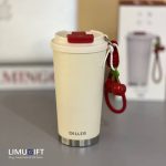 تراول ماگ گیلاسی برند دیلر 560 میل مینیمال دوحالته با صافی دتاکس- Diller کد 0267