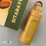 تراول ماگ دوحالته سیتارایوری مدل قمقمه استیل دکمه‌ای 580 میل- (Sitarayuri) کد 0260 - Image 13