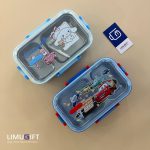 لانچ باکس داخل استیل دوقسمتی بچگانه کد 0253