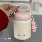 مینی تراول ماگ دیلر با آویز پاندا و شکوفه 200 میل-Diller کد 0259