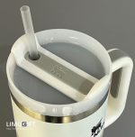 ماگ نِی‌دار استنلی 40oz سفید-Quencher Stanley کد 0275 - Image 2