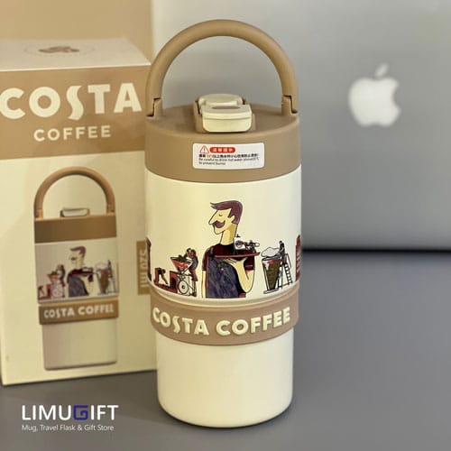تراول ماگ دوحالته برند کاستا کافی-COSTA COFFEE تراول ماگ فانتزی کاستا کافی دوحالته دستهدار-COSTA COFFEE کد 0289 - Image 1