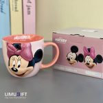 ماگ دیزنی برجسته مینی ماوس (Minnie Mouse) لته خوری سرامیکی با رنگ صورتی- کد 0295 - Image 3