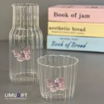 ست پارچ و لیوان پیرکس پروانه ای کد 0307