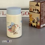 تراول ماگ (مینی فلاسک) دیلر فانتزی 280 میل گربه  طرح آبی- Diller کد 0336