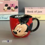 ماگ دیزنی برجسته میکی موس (Mickey Mouse) لته خوری سرامیکی با رنگ قرمز-  کد 0320