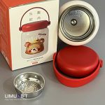 مینی تراول ماگ دیلر با طرح تِدی قرمز (فلاسک خرسی) صافی‌دار 200 میل -Diller کد 0351 - Image 3