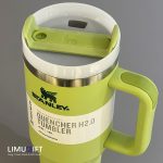 ماگ نِی‌دار استنلی Stanley Quencher تامبلر سبز لیمویی 40oz- کد 0359 - Image 3