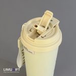 تراول ماگ فانتزی دوحالته داخل سرامیکی طرح گل و پروانه- کد 0376 - Image 5