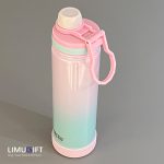 تراول ماگ تایسو درب پیچی براقِ شاینی- قمقمه استیل آبرنگی کد 0370 - Image 11