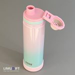 تراول ماگ تایسو درب پیچی براقِ شاینی- قمقمه استیل آبرنگی کد 0370 - Image 10