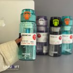 قمقمه شفاف سبز رنگ مینیمال BPA FREE