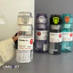 قمقمه BPA FREE سفید شفاف