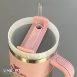 تراول ماگ استنلی Stanley Quencher مدل تامبلر رنگ صورتی روشن 40oz- کد 0393 - Image 2