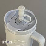 تراول ماگ سیتارایوری طرح‌دار برجسته مرواریدی، مدل تامبلرِ طرحِ قلب و پاپیون  (Sitarayuri)- کد 0399 - Image 7