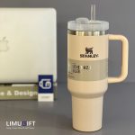 تراول ماگ استنلی Stanley Quencher مدل تامبلر رنگ گلبهی روشن 40oz-کد 0423