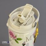 تراول ماگ فانتزی دوحالته طرح گل با آویز 750 میل برند MWM- کد 0428 - Image 5