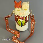 تراول ماگ فانتزی دوحالته دیزنی اصل زوتوپیا درب عروسکی بنددار 400 میل (zootopia disney)- کد 0413 - Image 5