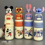 تراول ماگ فانتزی دیزنی اورجینال طرح استیچ و زوتوپیا و میکی موس 480 میل (Zootopia)- کد 0419