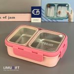 ظرف غذا استیل واشردار دو خانه برند Laxson کد 0433 - Image 2
