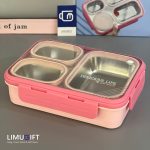 ظرف غذا استیل واشردار سه خانه برند Laxson کد 0434 - Image 2
