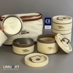 لانچ باکس داخل استیل چهار عددی کیف دار کد 0177 - Image 3
