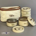 لانچ باکس داخل استیل چهار عددی کیف دار کد 0177 - Image 5
